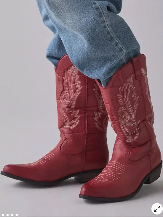 Coconuts by Matisse Red Western Cowboy Boots - Picture 3 of 3